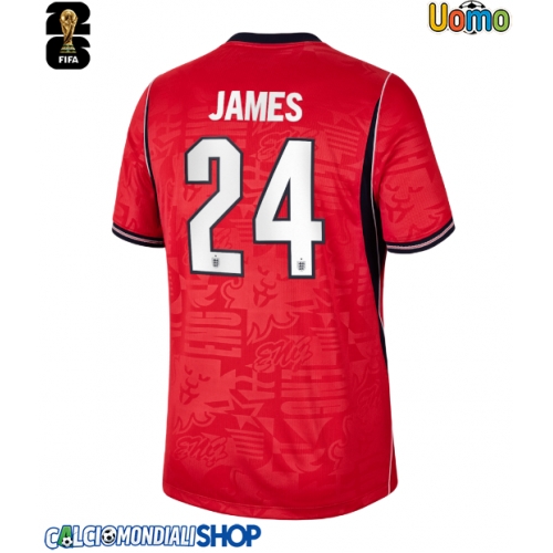 Maglie da calcio Inghilterra Reece James #24 Seconda Maglia Mondiali 2026  Manica Corta